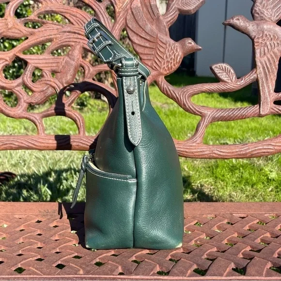 Vintage Dooney & Bourke Alyssa Saffiano Leather Shoulder Bag - Picture 3 of 12